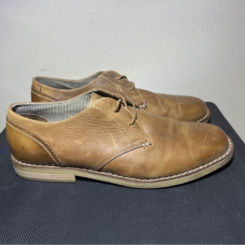 Original Penguin Waylon by Munsingwear Brown Leather Shoes Sz 11.5 Casual (B10)